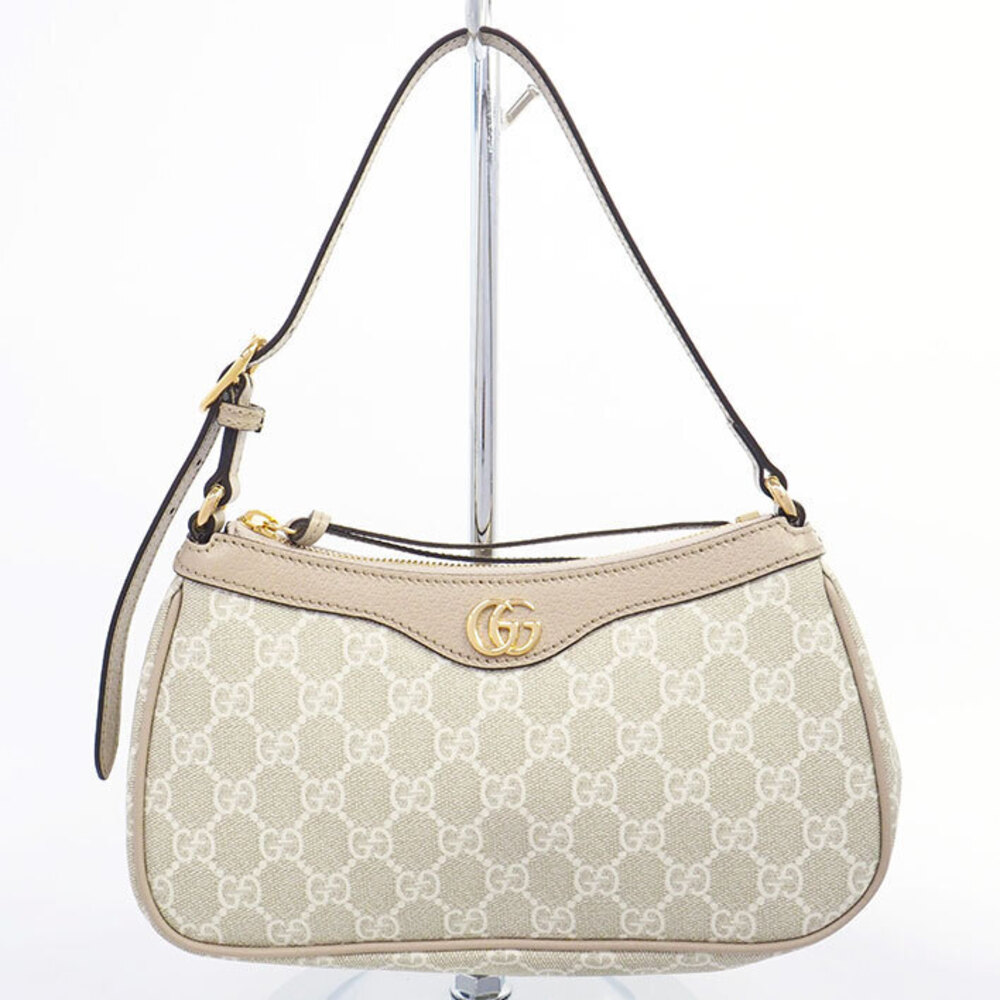 Gucci One Shoulder Hobo Handbag GG Supreme Canvas
